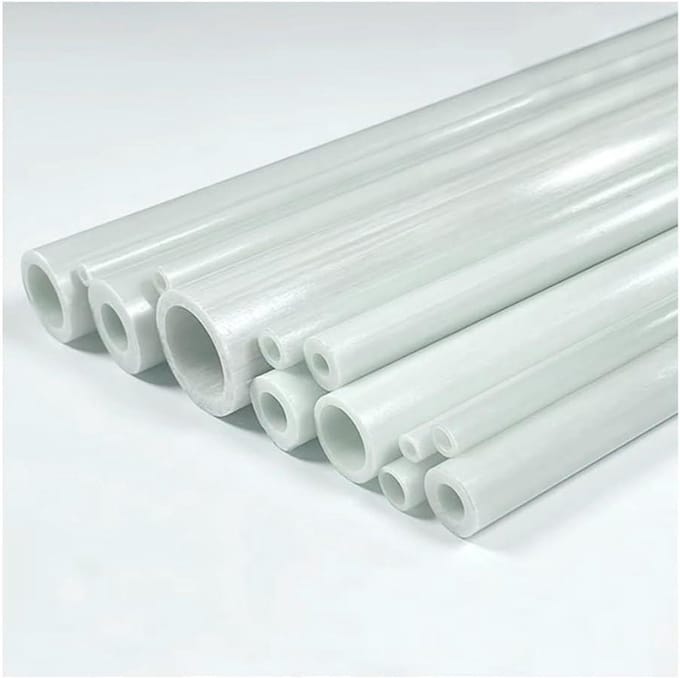 Glasvezelbuizen - Composiet staven - Doe-het-zelf projecten - Lichtgewicht en sterk - 2 stuks 500 mm - Wit