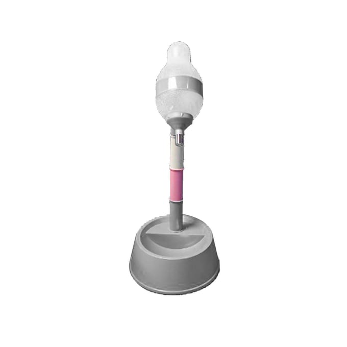 Staande Kat Waterdispenser Multifunctioneel Verstelbare Hoogte Automatische Hond Waterfles Dispenser white