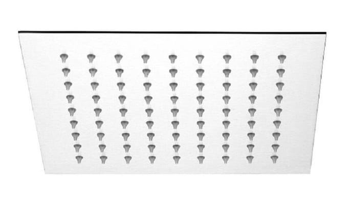SCHÜTTE STRASBOURG Hoofddouche - Douchekop vierkant - Super Flat - 20x20 cm - 1/2"-aansluiting - Roestvrij Staal