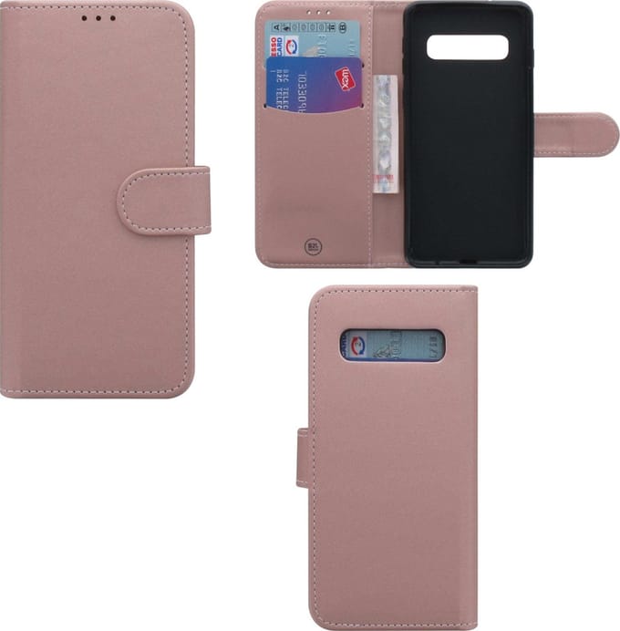 Samsung Galaxy S10 Hoesje Rose met Flexibele Houder
