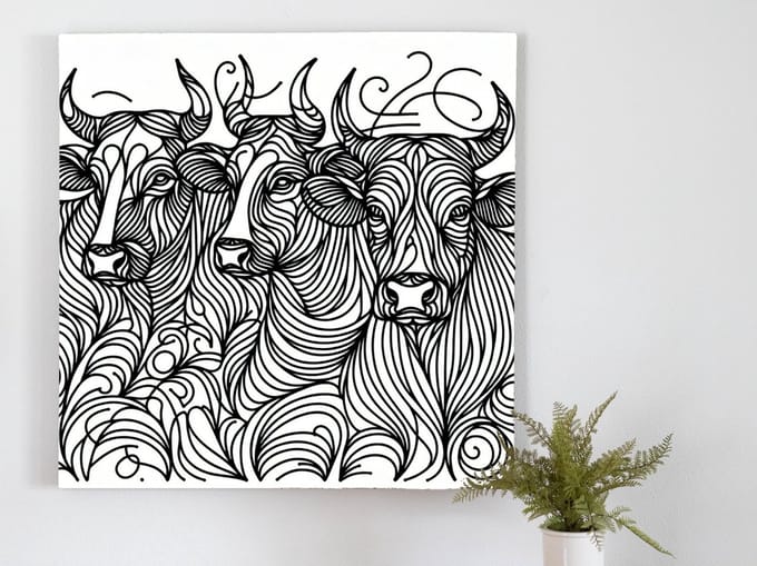 Kunstprint | Wanddecoratie | Dibond | 40 × 40 cm