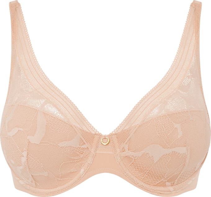 Chantelle True Lace Plunge Spacer BH Beige 70 E