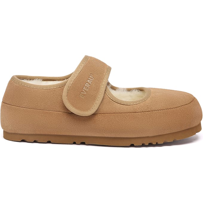 EVER AU Australië Dames Teal Verstelbare Schapenvacht Slippers