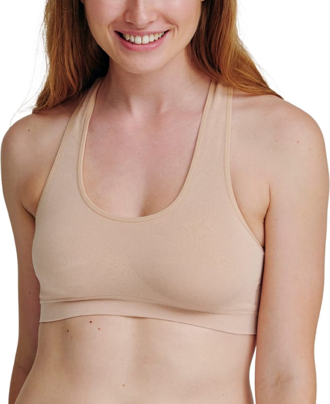 DANISH ENDURANCE Bralette van Bamboe Viscose voor Dames - Beige - Maat M/L