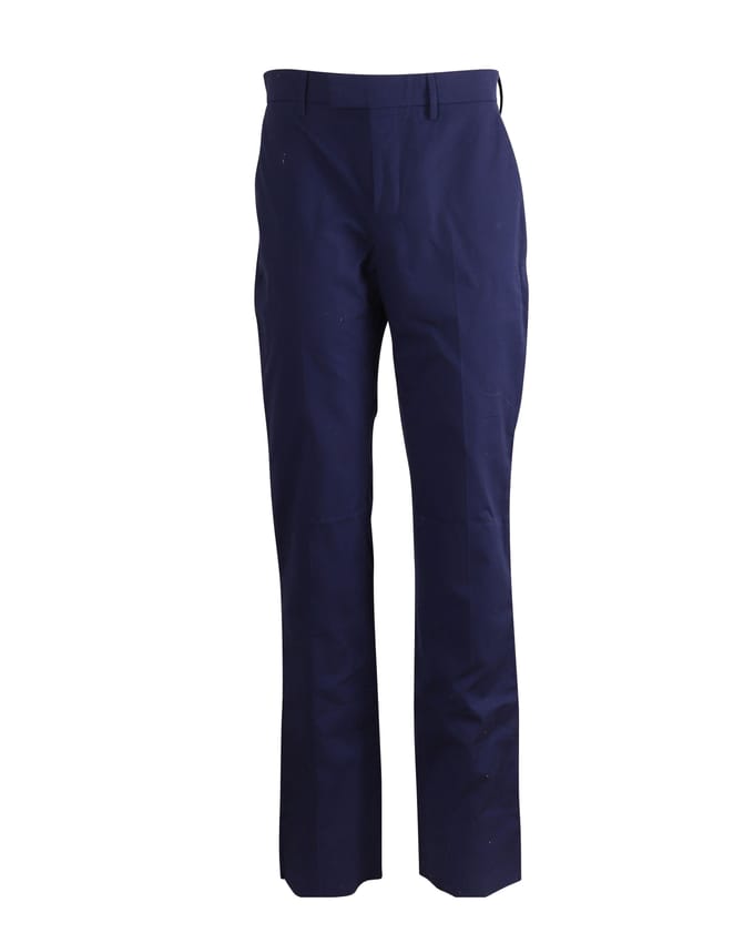 Balenciaga rechte broek van marineblauw katoen