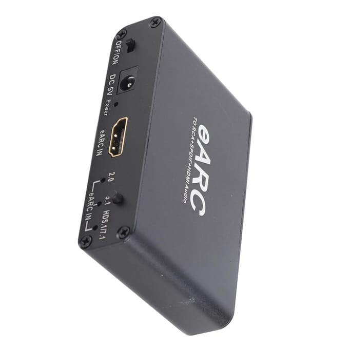 EARC ARC Geluidsextractor HD Multimedia Interface Optische 3.5mm Uitgang HD Multimedia ARC Adapter voor gray