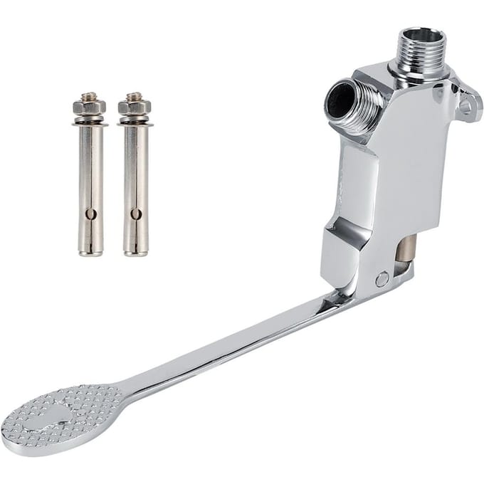 G1/2 Draad Koperen Vloermontage Voetpedaalventiel Accessoire voor Badkamer Wastafelkraan