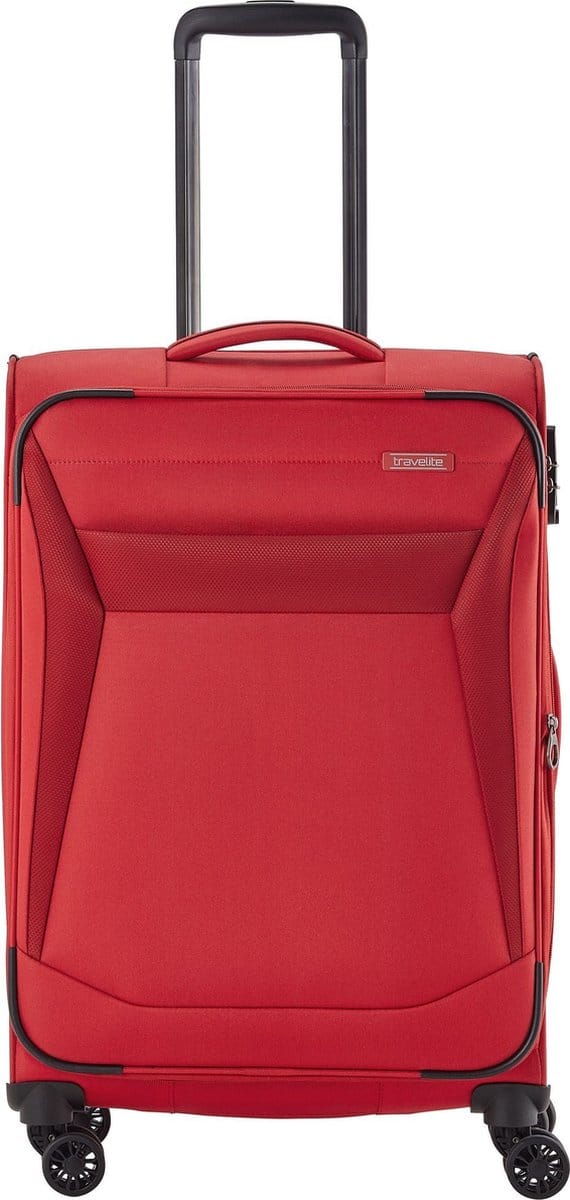 travelite Chios 4W Trolley Red Rood 67cm