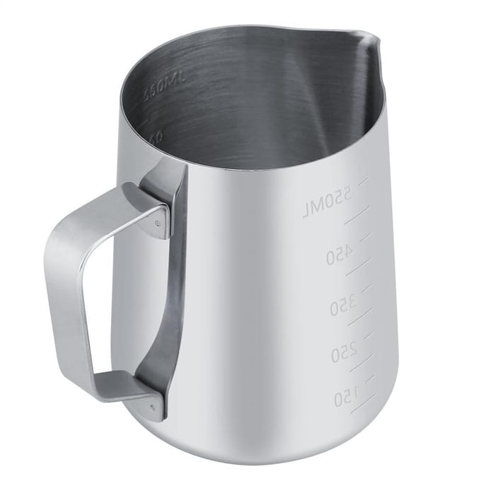 600ml Roestvrijstalen Melkopschuitlepel Espresso Koffiekopjes Mokken met Maatverdeling gray