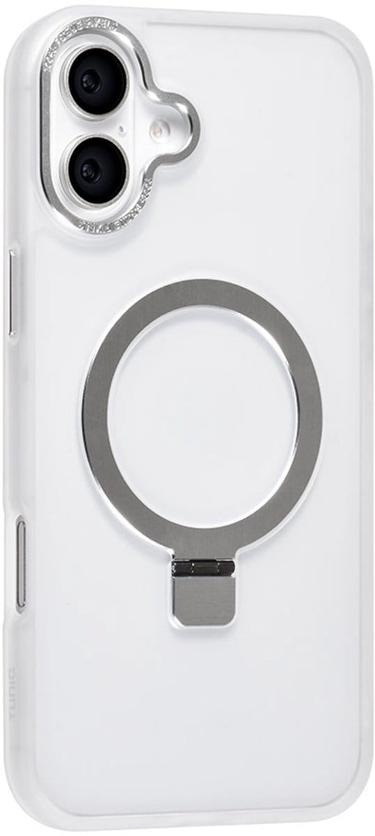 TUNIQ telefoonhoesje voor Apple iPhone 16 Plus - MagSafe siliconen backcover - Wit