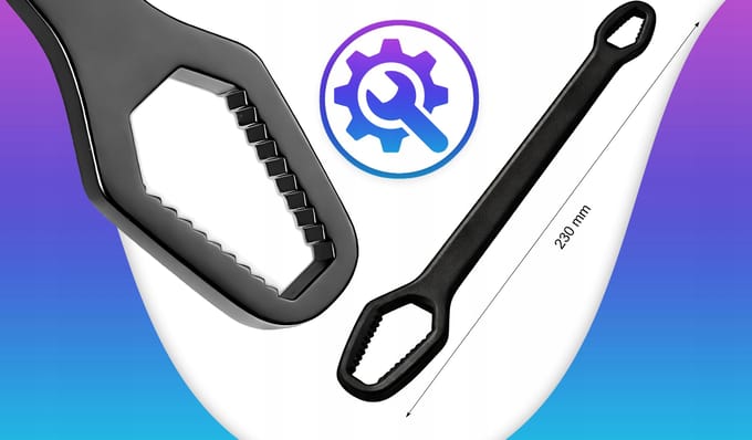 MS-Tools Serie - Universele Platte Steeksleutel - Torx Inch - 8-22mm - Chroom-Vanadiumstaal