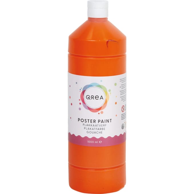 Plakkaatverf Qrea oranje 1000ml