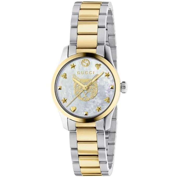 Gucci YA1265012 G-Timeless 27mm Dameshorloge 27mm goud