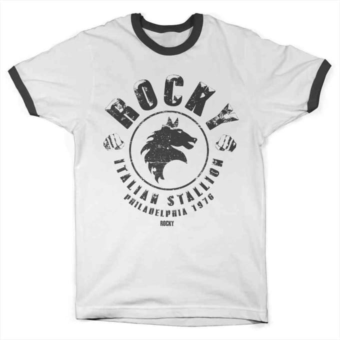 Rocky Heren Tshirt -S- Italian Stallion Wit