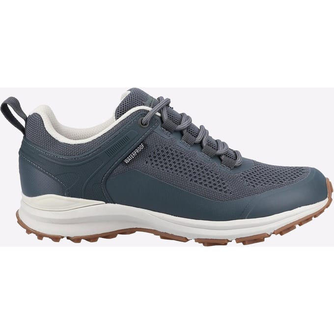 Cotswold Compton Gerecycleerd Plastic+Synthetische Pu Damessneakers In Het Grijs