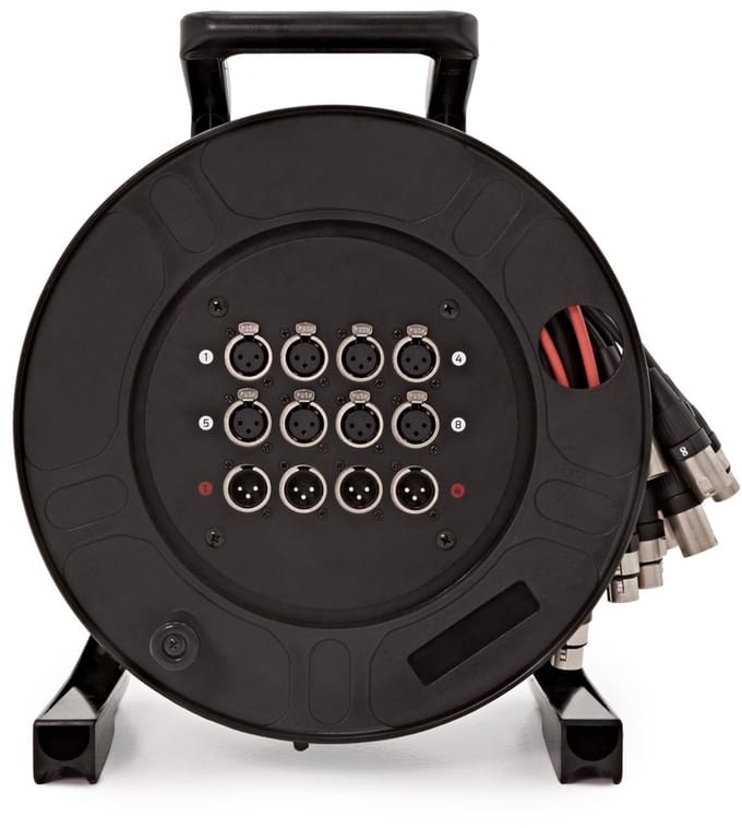 SubZero 12 Channel Drum Stage Box, 8 In 4 Out, 20m