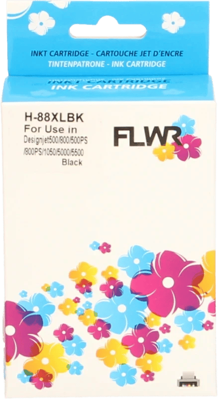 FLWR - Cartridges / HP 88XL / zwart / Geschikt voor HP