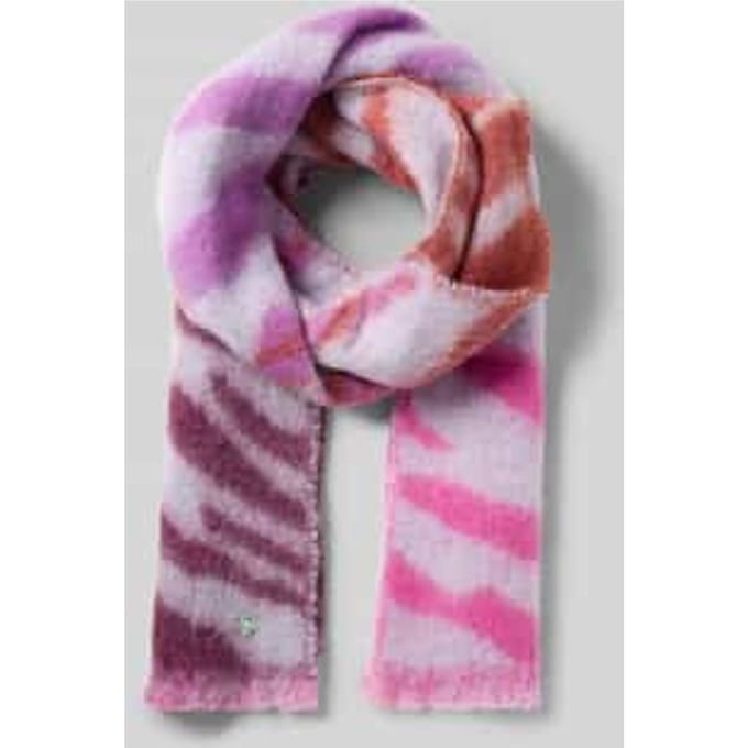 Sjaal met logo-applicatie, model 'Jacquard'