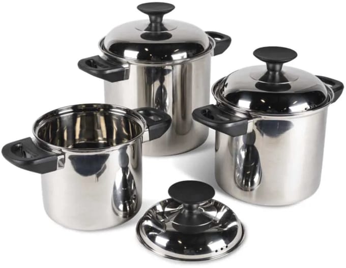 Kampa Space Saver Pannenset - Pannensets RVS -