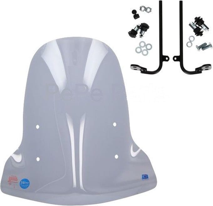 Windscherm Smoke Hoog (70cm) Sym Mio 50i V.a 2018 Met montageset