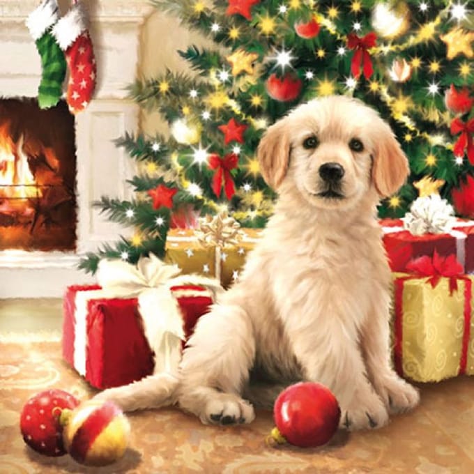 Ambiente - servetten - 33 x 33 - lunchservetten - Waiting For Presents