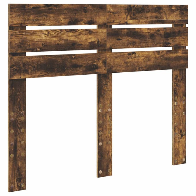 vidaXL Hoofdbord Gerookt eiken Bewerkt hout