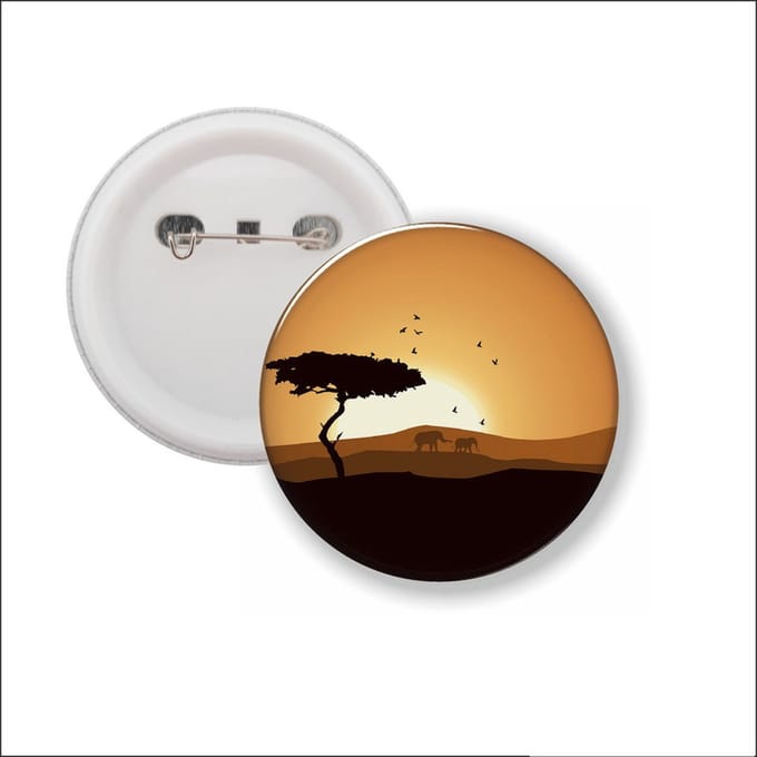 Button Met Speld - Zonsondergang