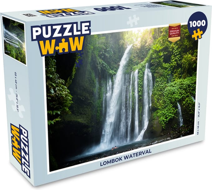 Puzzel Lombok waterval - Legpuzzel - Puzzel 1000 stukjes volwassenen