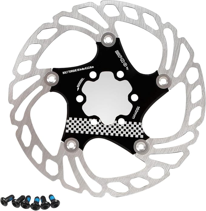 Fietsschijfrem Rotor - Fietsaccessoires - MTB Racefiets - Drijvend Systeem - 203 mm - Zwart