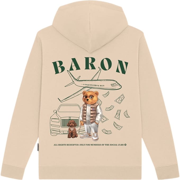 Baron Filou Heren Trui Bruin CXLVI/SAND Backprint