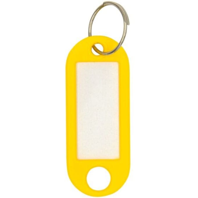 WEDO Sleutelhanger met ring, diameter: 18 mm, geel