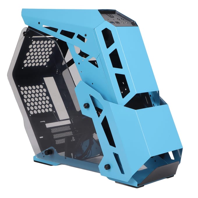 Desktop Behuizing Gaming USB3.0 Hoge Snelheid Transmissie Transparant Ontwerp Goede Warmteafvoer gray