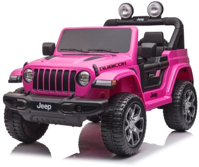 Baby Mix Jeep Wrangler Rubicon 12V roze - Elektrische kinderauto