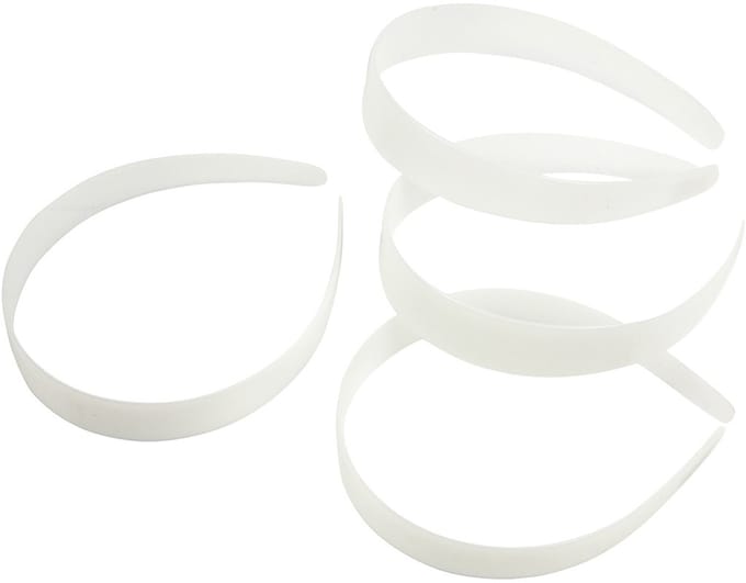 CC Haarband 25 mm Wit 5 stuks