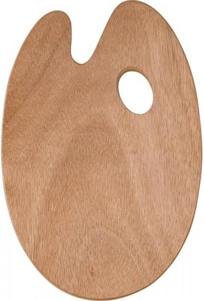 Houten palet ovaal 5 mm 27 x 41 cm