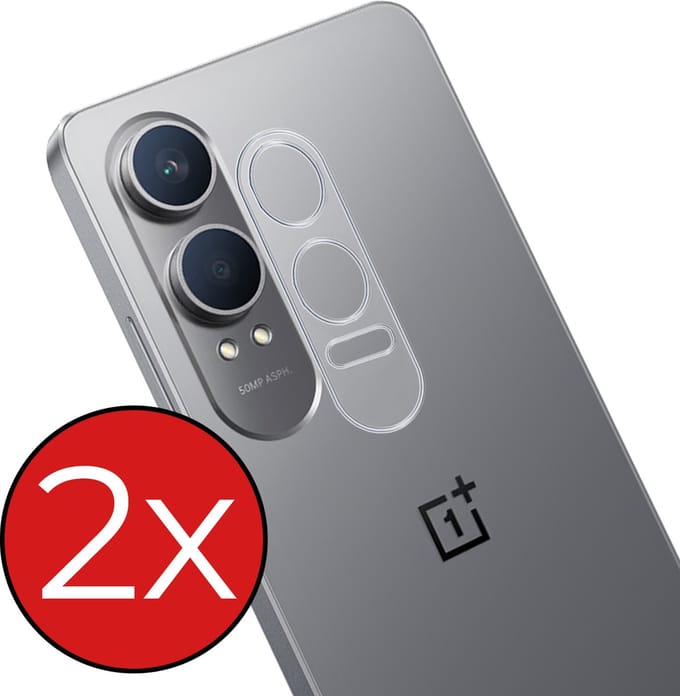 Camera Lens Protector - 2 Stuks - Geschikt voor OnePlus Nord CE 4 Lite - Camera Screenprotector - Beschermglas - Gehard Glas - Tempered Glass - Screen Protector