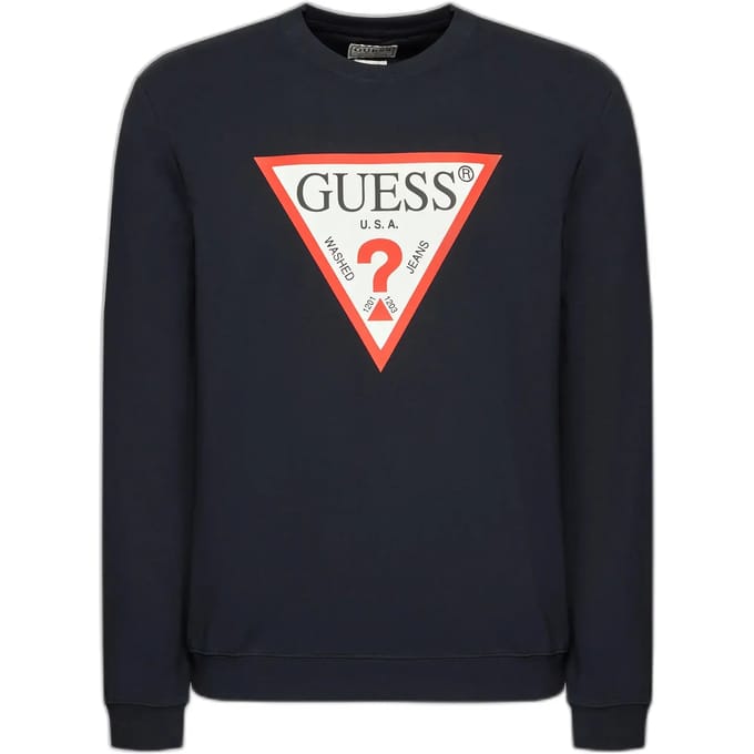 Guess Driehoekig sweatshirt met marine logo