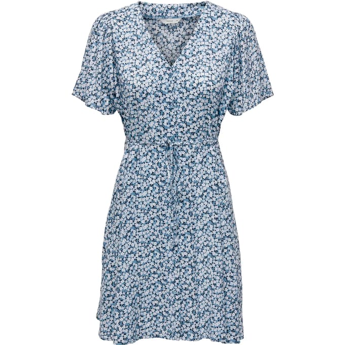 ONLY- ONLEVIDA S/S SHORT DRESS WVN NOOS - Dames - Jurk