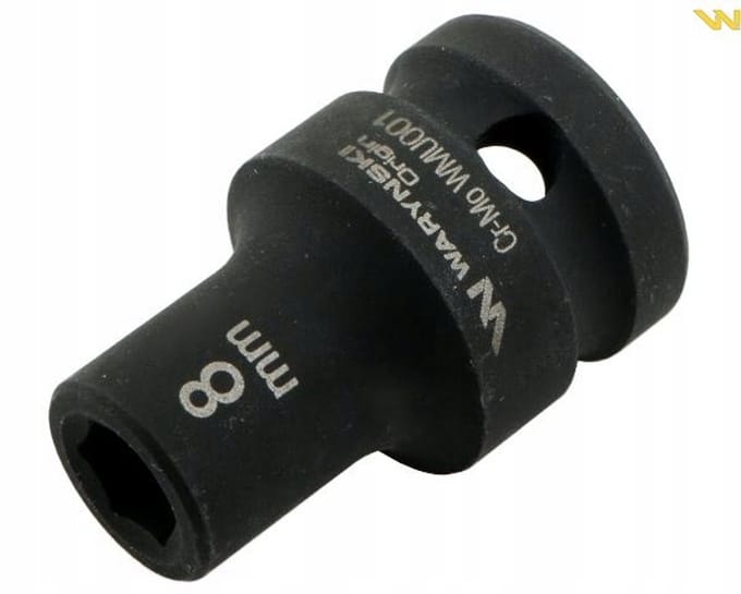 Slagdop 1/2" 8mm Zeskant CrMo DIN 3129