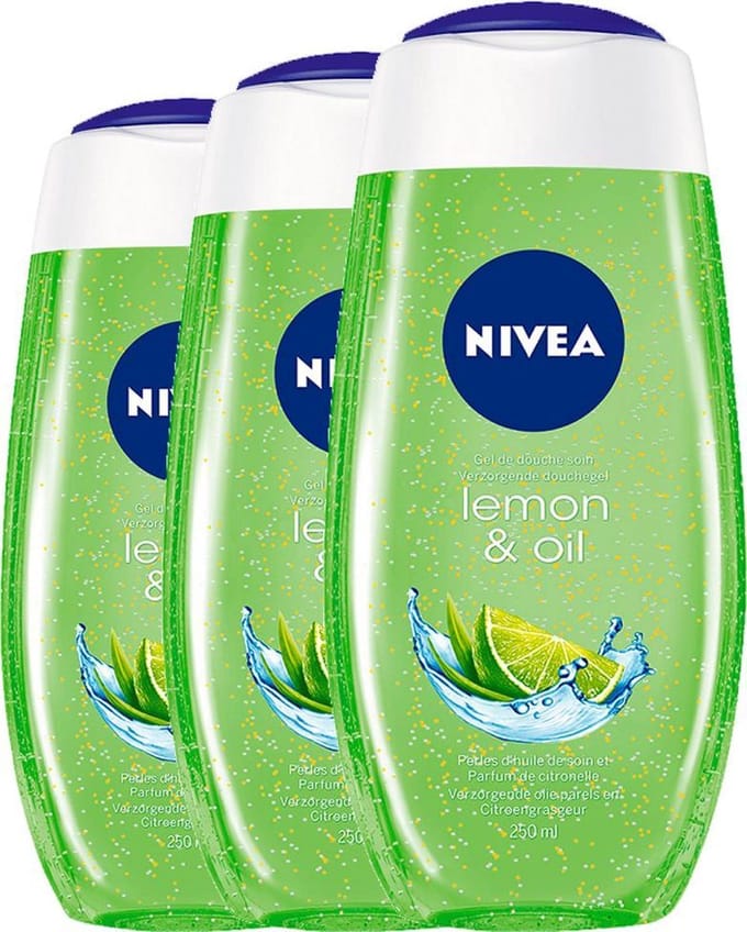 Nivea Lemon & Oil Verzorgende Douchegel Multi Pack - 3 x 250 ml