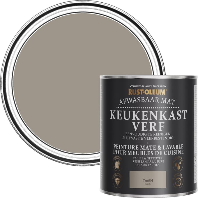 Rust-Oleum Bruin Afwasbaar Mat Keukenkastverf - Truffel 750ml