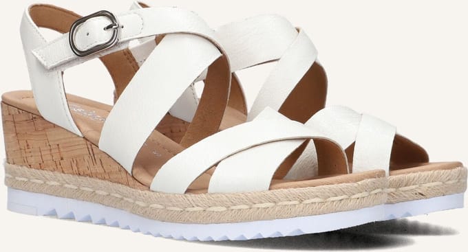 Gabor 832 Sandalen - Met Sleehak - Dames - Wit - Maat 42,5