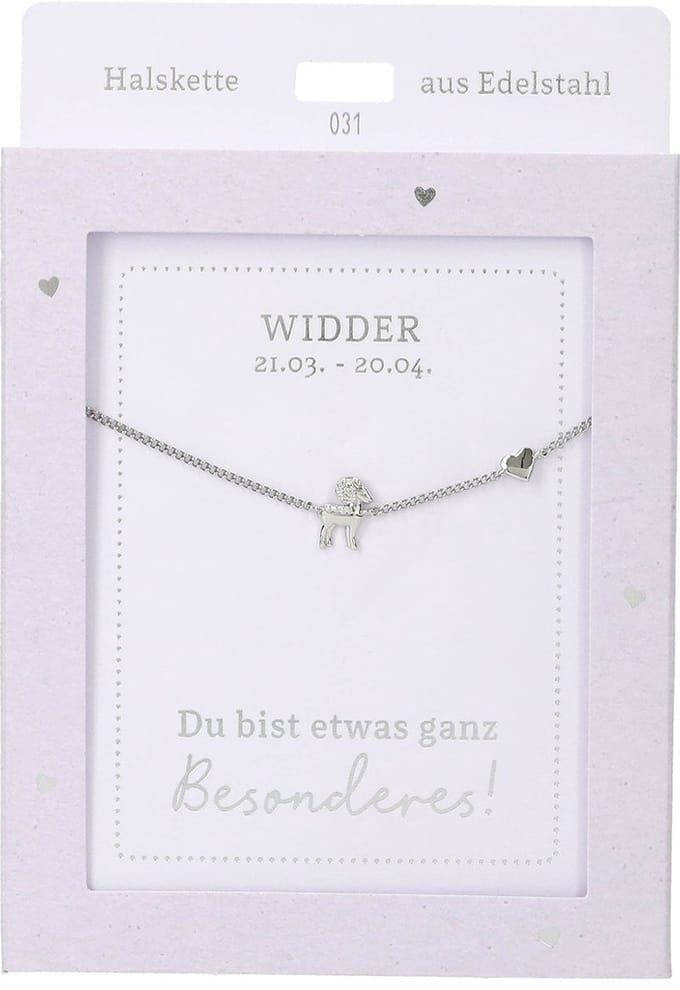 Depesche ketting Widder zilver sterrenbeeld cadeau modern.