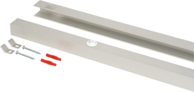 set ophangprofielen voor spiegels tot 17,5kg met schakelaar