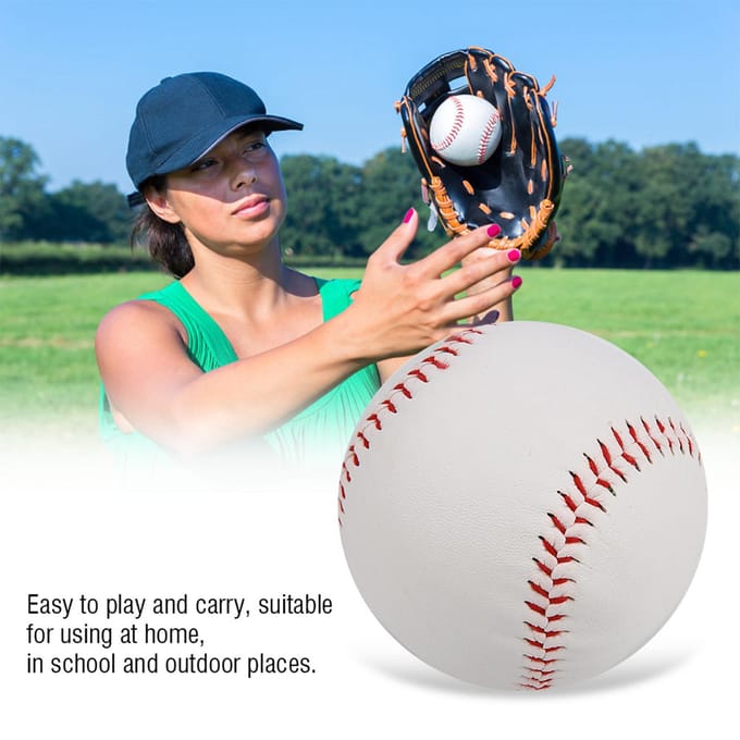 Zachte Vulling Oefen Training PVC Hand Naaien Softball black