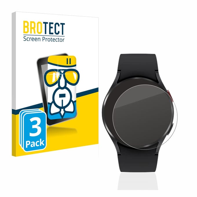Screenprotector 3 Stuks voor Samsung Galaxy Watch 4 (40mm) Beschermglas transparant