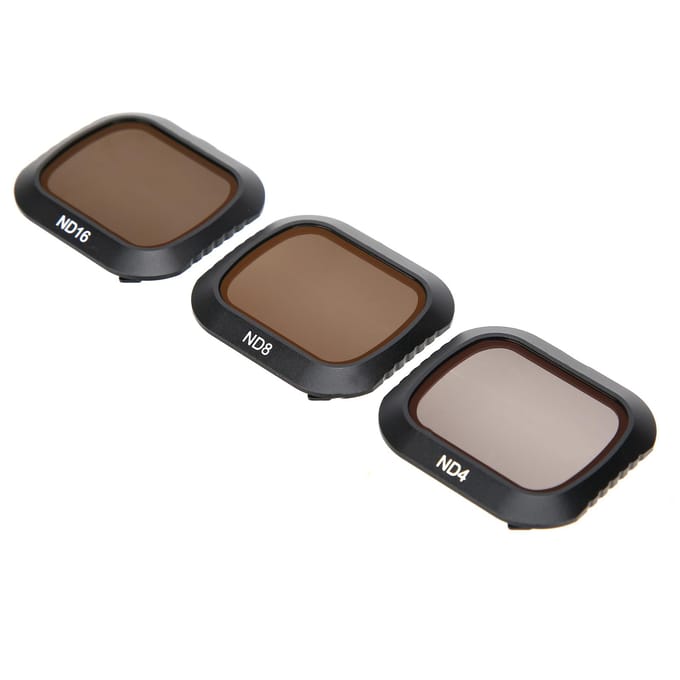 Junestar ND4 ND8 ND16 Lensfilter Neutrale Dichtheid 3 in 1 Set voor DJI MAVIC 2 Pro Camera gray