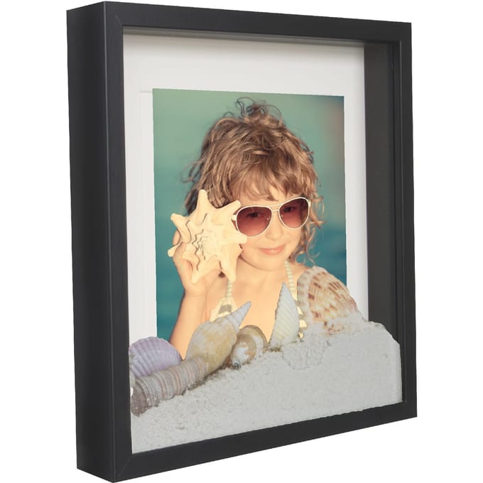 BD Art - 3D Fotolijsten - Zwart - 28x28 cm - Met Passe-partout