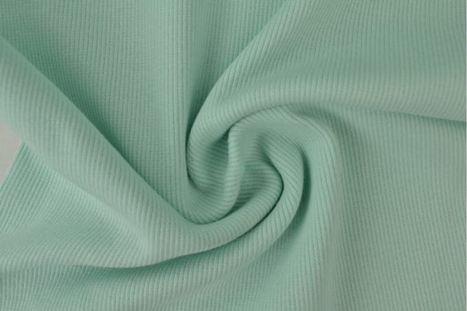 Rib boordstof - Licht mint - 1 meter - Per meter - 60cm breed