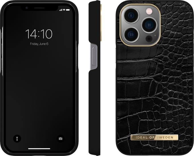 iDeal Of Sweden Atelier Case Introductory iPhone 13 Pro Neo Noir Croco - Recycled